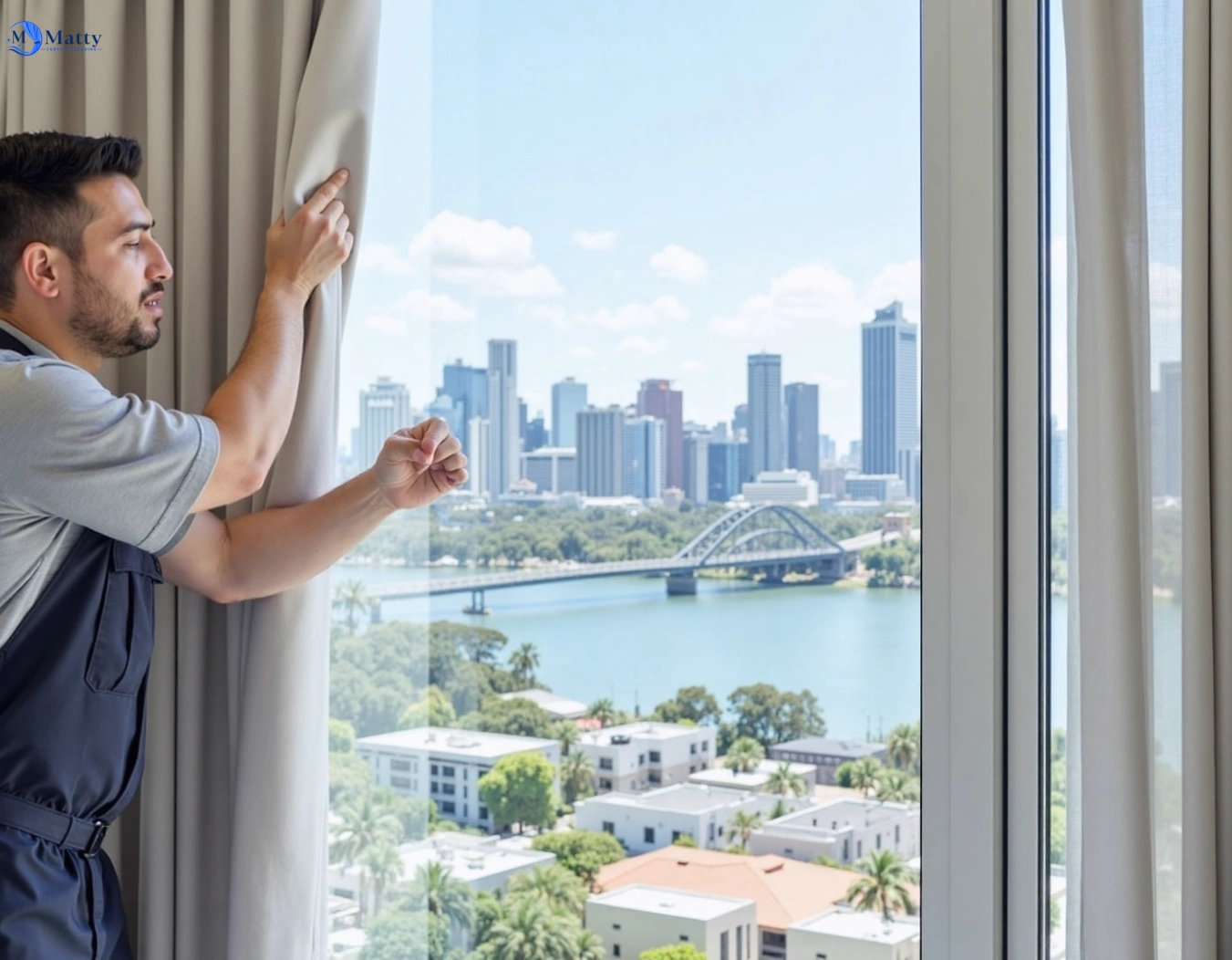 Professional curtain steam cleaning service clarkefield-vic QLD by Matty Curtain Cleaning